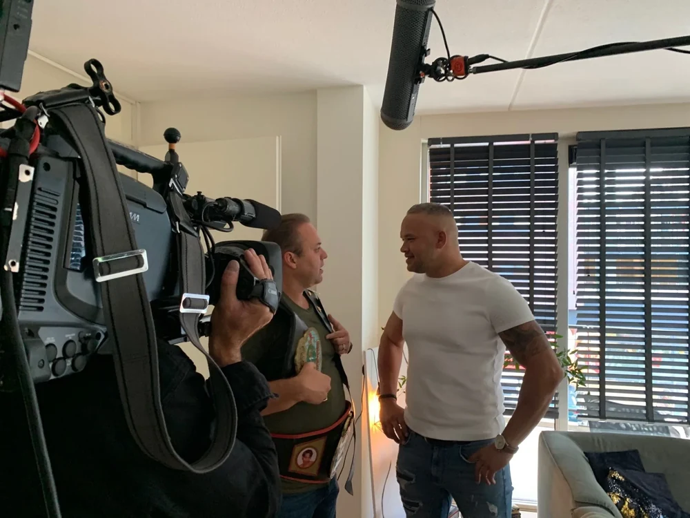 Opnames met Frans Bauer voor het RTL 4-programma Goed voor Elkaar